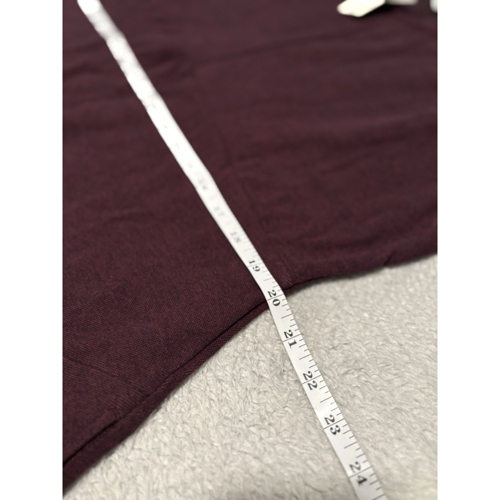 Duluth Trading T-shirt Flannel Dress Womens Large Burgundy Long Sleeve Knit Soft - Picture 7 of 10